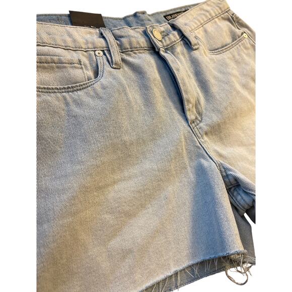 Blank NYC The Fulton Roll Up Frayed Hem Light Wash‎ Jean Shorts Size 29 - Picture 7 of 7